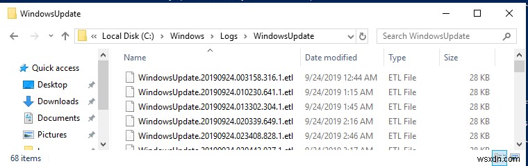 Windows 10 / Windows Server 2016 पर WindowsUpdate.log को कैसे देखें और पार्स करें? 