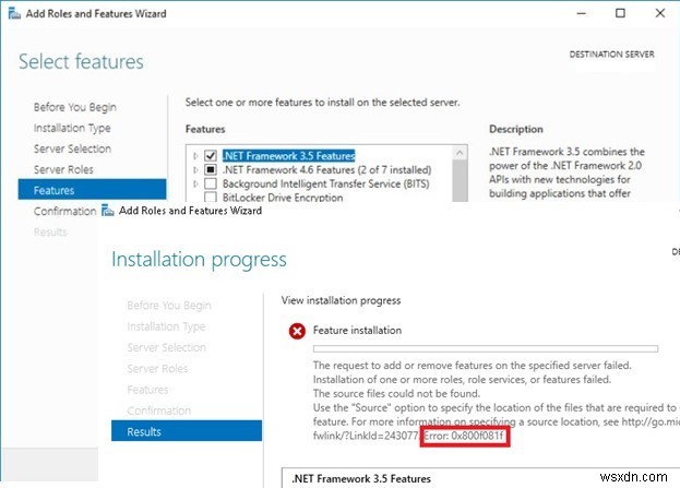 विंडोज सर्वर और विंडोज 10 पर .NET Framework 3.5 कैसे स्थापित करें? 