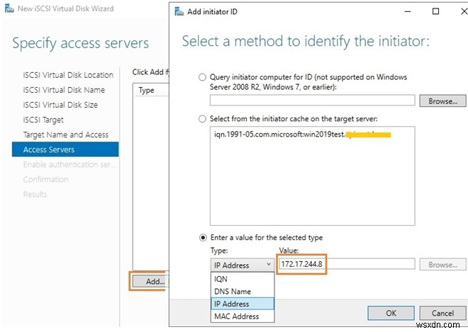 Windows सर्वर पर iSCSI डिस्क को कैसे कॉन्फ़िगर और कनेक्ट करें? 