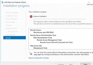 भूमिका जोड़ने/निकालने में असमर्थ:विंडोज सर्वर को पुनरारंभ करने की आवश्यकता है 
