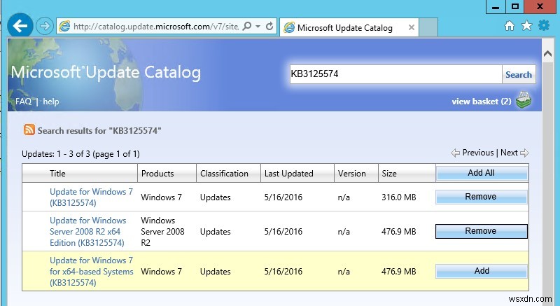 Microsoft अद्यतन कैटलॉग से WSUS में अद्यतन को मैन्युअल रूप से आयात (जोड़ें) कैसे करें? 