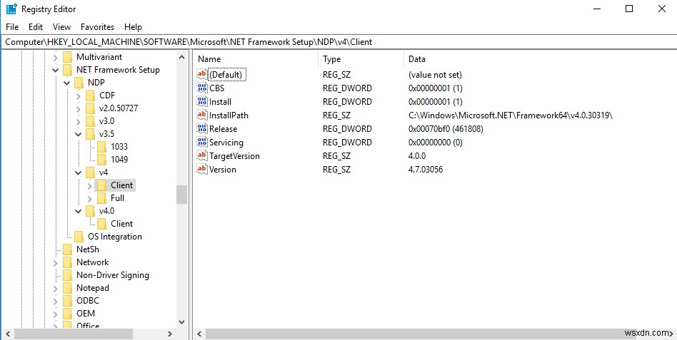 विंडोज़ पर स्थापित .NET Framework संस्करण की जांच कैसे करें? 