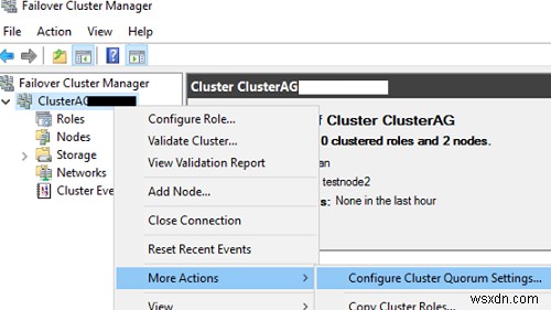 SQL सर्वर पर हमेशा-चालू उच्च उपलब्धता समूहों को कॉन्फ़िगर करना 