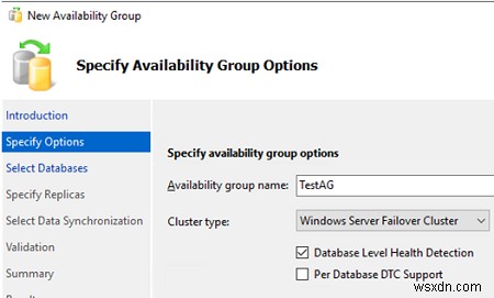 SQL सर्वर पर हमेशा-चालू उच्च उपलब्धता समूहों को कॉन्फ़िगर करना 