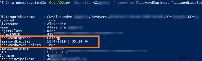 Get-ADUser:PowerShell के साथ सक्रिय निर्देशिका उपयोगकर्ता जानकारी प्राप्त करें 