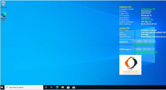 BgInfo के साथ Windows डेस्कटॉप पर सिस्टम जानकारी प्रदर्शित करें 