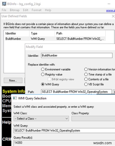 BgInfo के साथ Windows डेस्कटॉप पर सिस्टम जानकारी प्रदर्शित करें 