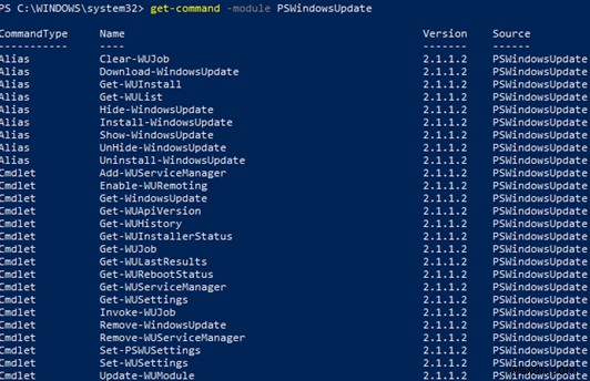 PSWindowsUpdate PowerShell मॉड्यूल के साथ Windows अद्यतन प्रबंधित करें 