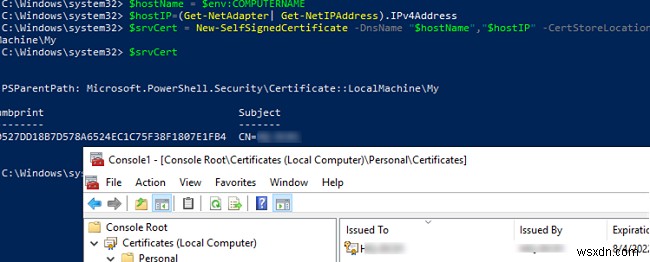 HTTPS पर PowerShell रिमोटिंग (WinRM) को कॉन्फ़िगर करना 