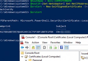 HTTPS पर PowerShell रिमोटिंग (WinRM) को कॉन्फ़िगर करना 