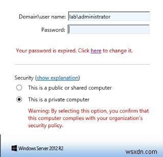 विंडोज सर्वर पर रिमोट डेस्कटॉप वेब एक्सेस के जरिए एक्सपायर्ड पासवर्ड कैसे बदलें? 