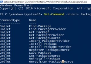 Windows 10 में PowerShell PackageManagement का उपयोग करना 