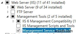 Windows Server 2016/2012 R2 में दूरस्थ IIS प्रबंधन 
