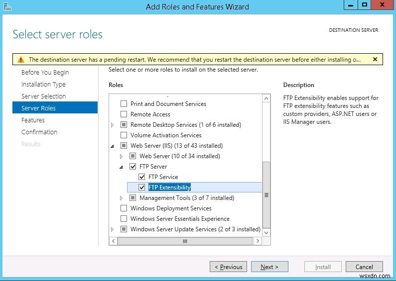 Windows Server 2016/2012 R2 पर उपयोगकर्ता अलगाव के साथ FTP सर्वर को कॉन्फ़िगर करना 