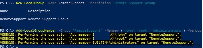 PowerShell के साथ स्थानीय उपयोगकर्ता और समूह प्रबंधित करना 