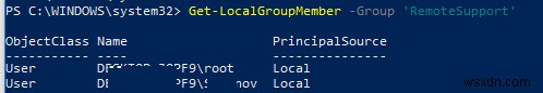 PowerShell के साथ स्थानीय उपयोगकर्ता और समूह प्रबंधित करना 