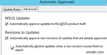 WSUS अपडेट को कैसे स्वीकृत और अस्वीकार करें? 