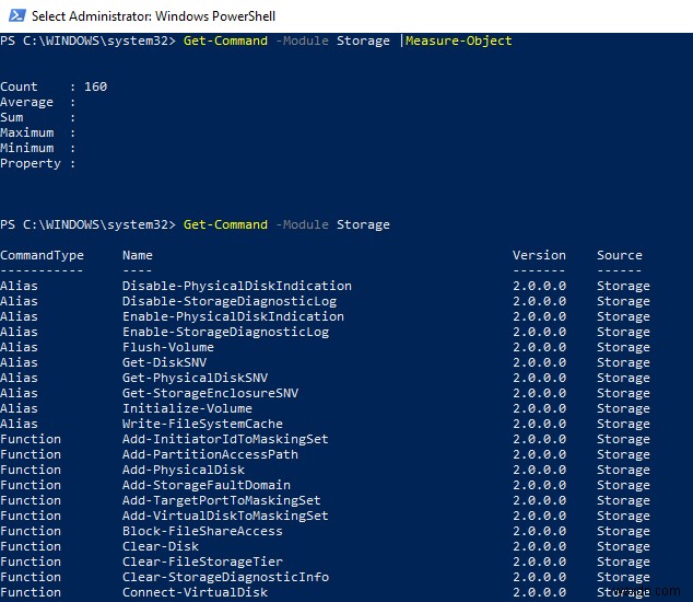 Windows PowerShell के साथ डिस्क और विभाजन प्रबंधन 