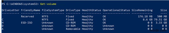 Windows PowerShell के साथ डिस्क और विभाजन प्रबंधन 