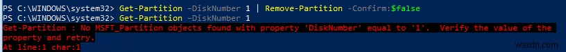 Windows PowerShell के साथ डिस्क और विभाजन प्रबंधन 