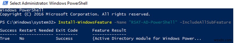 कैसे स्थापित करें और PowerShell सक्रिय निर्देशिका मॉड्यूल का उपयोग करें? 