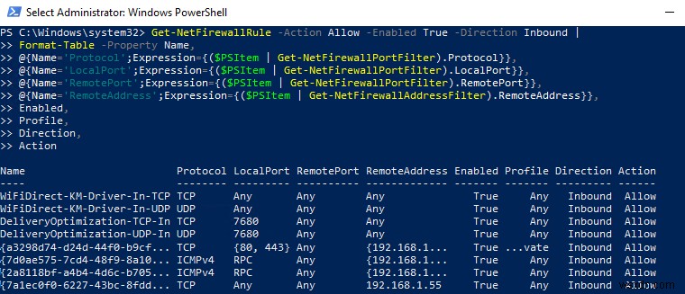 PowerShell के साथ Windows फ़ायरवॉल नियमों को कॉन्फ़िगर करना 