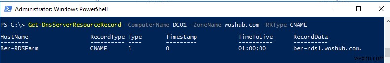 PowerShell के साथ DNS ज़ोन और रिकॉर्ड बनाएं और प्रबंधित करें 