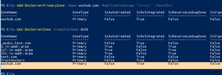 PowerShell के साथ DNS ज़ोन और रिकॉर्ड बनाएं और प्रबंधित करें 