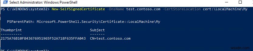 पावरशेल के साथ विंडोज़ में एक स्व-हस्ताक्षरित प्रमाणपत्र कैसे बनाएं? 