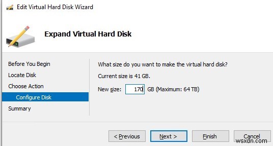 हाइपर-V पर वर्चुअल हार्ड डिस्क को कैसे बढ़ाएं या सिकोड़ें? 