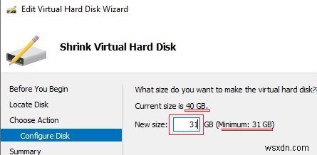 हाइपर-V पर वर्चुअल हार्ड डिस्क को कैसे बढ़ाएं या सिकोड़ें? 
