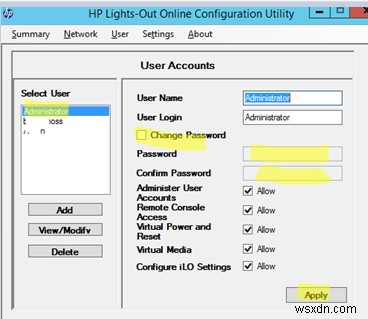 HP ILO एडमिनिस्ट्रेटर पासवर्ड कैसे रीसेट करें? 