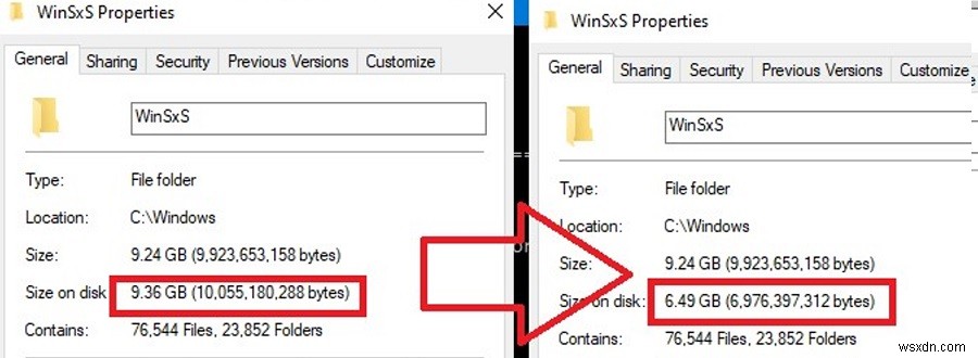 विंडोज 10/विंडोज सर्वर पर WinSxS फोल्डर को कैसे साफ और कंप्रेस करें? 