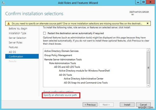 Windows Server 2012 में WinSXS फ़ोल्डर की सुरक्षित सफाई 