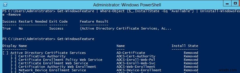 Windows Server 2012 में WinSXS फ़ोल्डर की सुरक्षित सफाई 