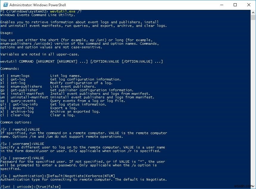 PowerShell या Wevtutil का उपयोग करके Windows ईवेंट लॉग को कैसे साफ़ करें 