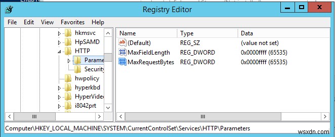 WinRM क्लाइंट को HTTP खराब अनुरोध स्थिति (400) प्राप्त हुई 