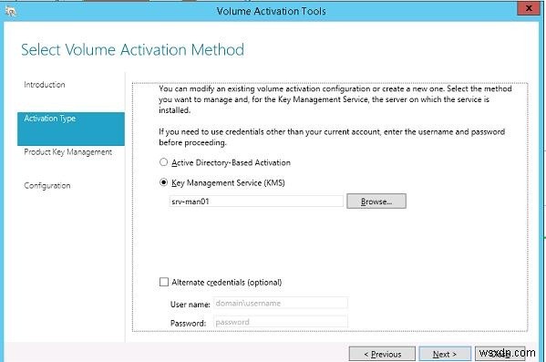 Windows Server 2012 R2 पर KMS सर्वर स्थापित करना 