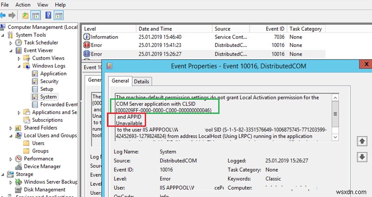 Windows में DistributedCOM त्रुटि 10016:अनुप्रयोग-विशिष्ट अनुमति सेटिंग्स स्थानीय सक्रियण अनुमति नहीं देती हैं 