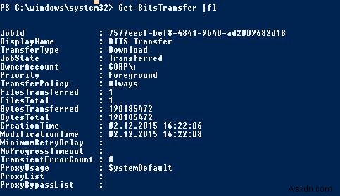 BITS और PowerShell का उपयोग करके अविश्वसनीय नेटवर्क पर बड़ी फ़ाइलों की प्रतिलिपि बनाना 