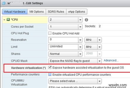 VMWare ESXi के तहत विंडोज 10 वीएम में हाइपर-वी रोल कैसे स्थापित करें? 