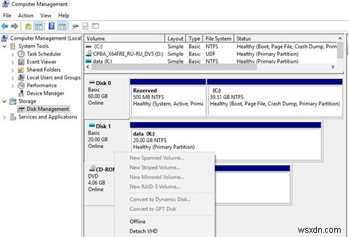 विंडोज 10, 8.1 में स्टार्टअप पर वीएचडी/वीएचडीएक्स फाइल को ऑटो-माउंट करें 