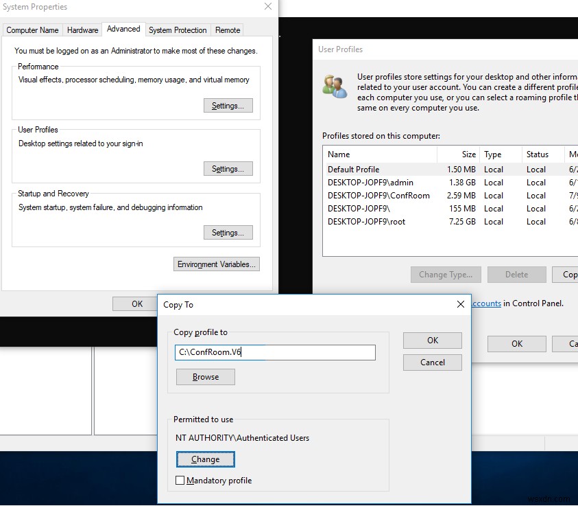 Windows 10 में अनिवार्य (केवल-पढ़ने के लिए) उपयोगकर्ता प्रोफ़ाइल का उपयोग करना 