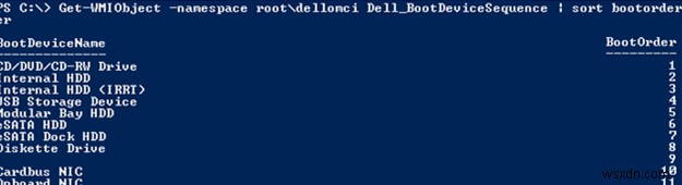 BIOS सेटिंग्स को देखने और बदलने के लिए PowerShell का उपयोग करना 