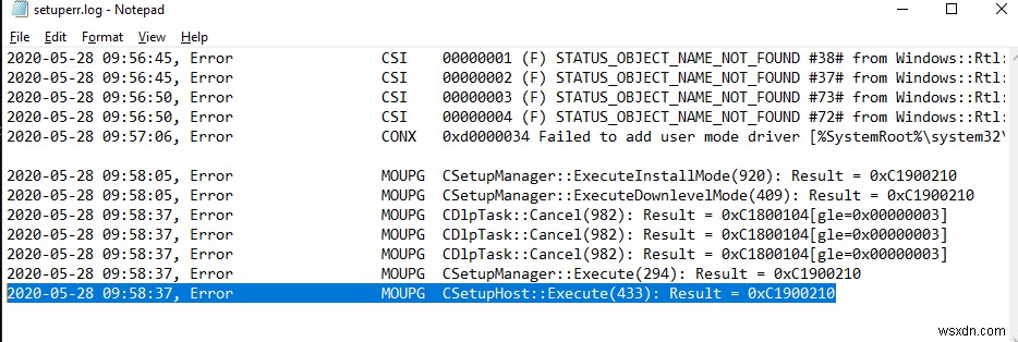 Setup.exe कमांड-लाइन स्विच के साथ विंडोज 10 बिल्ड को अपग्रेड करना 