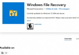 विंडोज 10 पर विंडोज फाइल रिकवरी टूल (WINFR) का उपयोग करना 