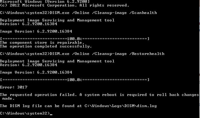विंडोज 8/2012 फिक्स: विंडोज अपडेट को कॉन्फ़िगर करने में विफलता। बदलावों को पलटना  