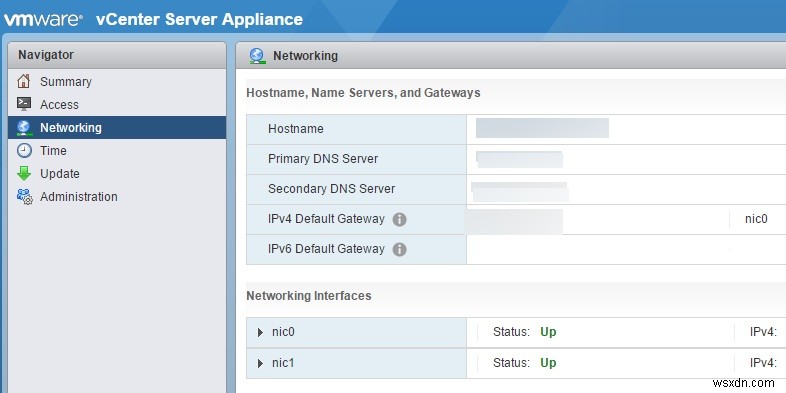 vCenter सर्वर उपकरण (VCSA) में दूसरा NIC कैसे जोड़ें 