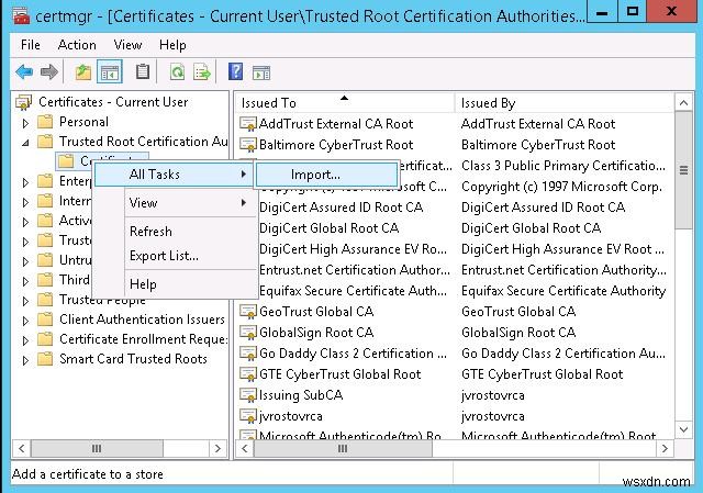 VMWare vCenter स्व-हस्ताक्षरित प्रमाणपत्र चेतावनी को हटाना 