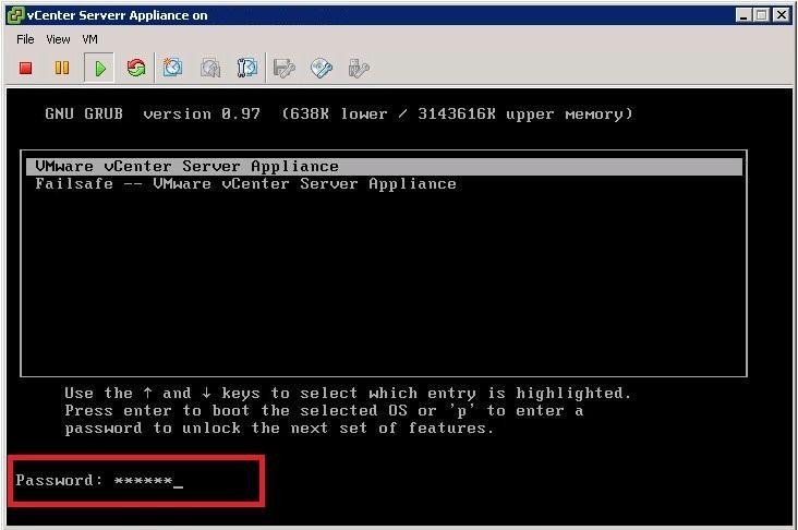 VMware vCenter उपकरण में रूट पासवर्ड कैसे रीसेट करें 
